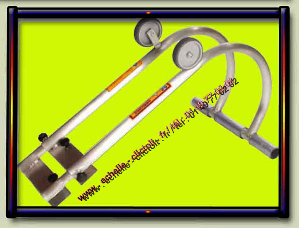 crochet de toit universel clic toit pour toutes les echelle bois , montant bois barreaux bois, montant bois barreaux alu